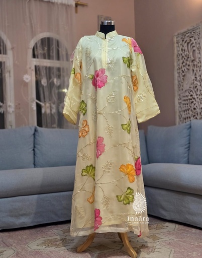 Jalabiya-Yellow Floral/M