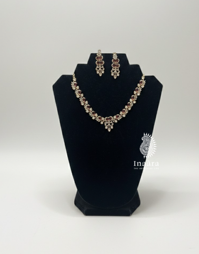 Pink Kundan Choker Set