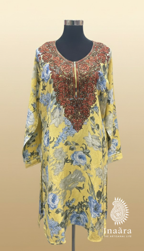 Kurti/Long Size - Xxl Yellow