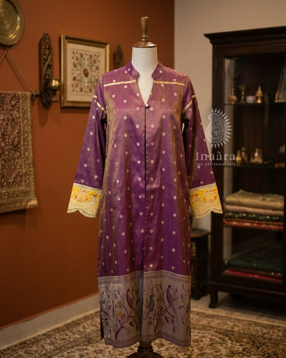 Zarqa shrug - purple/ Yellow