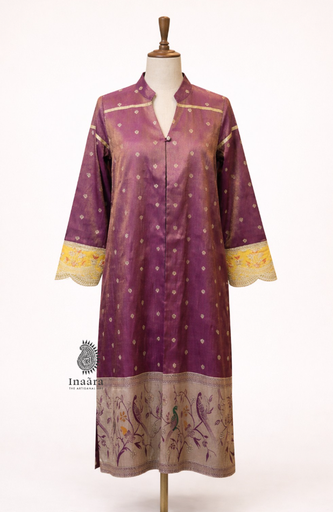 Zarqa shrug - purple/ Yellow