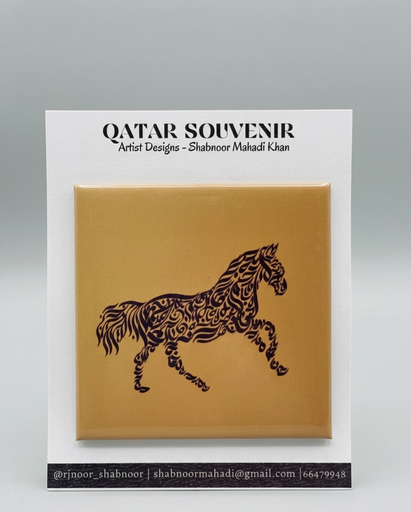 Qatar Ref Magnet- Horse
