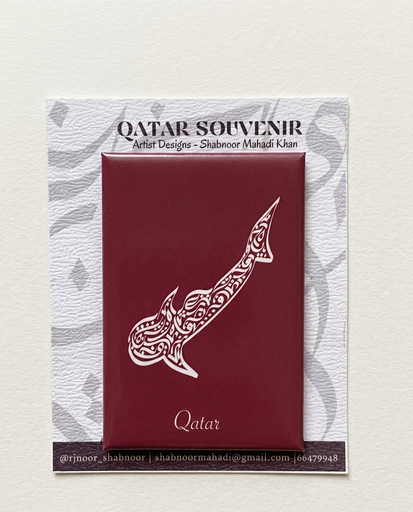 Qatar Ref Magnet- Whale