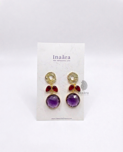 Handcrafted Earrings- Purple