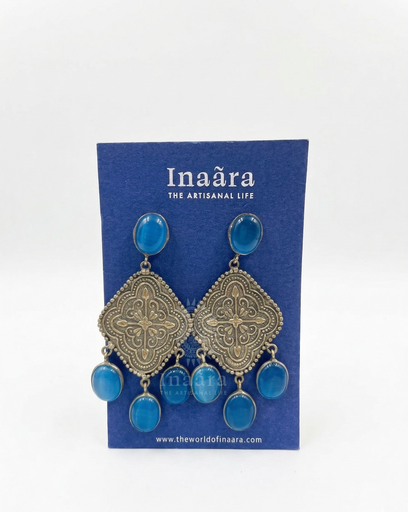 Tear-drop Shaped Oxidized Earrings