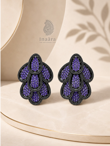 Amesthyst Bloom Studs