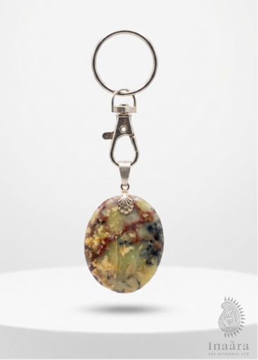 Natural Opal Gemstone Keychain