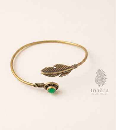 Green Feather Cuff 
