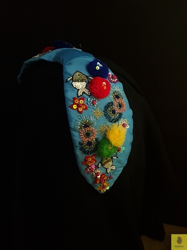 [inaara_sp00178] Coral Garden Handcrafted Hairband
