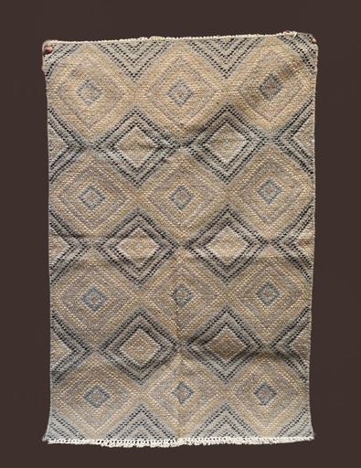 [inaara_sp00256] Geometric Pattern Hand Knotted Rug (6x4)