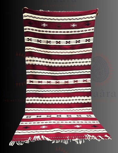 [inaara_sp00095] Bhujodi Handwoven Rug(8x4ft)