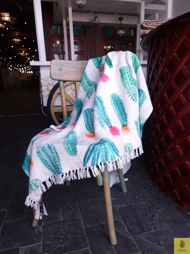 [inaara_sp00200] Digital printed throw