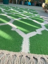 Jaali Wool Dhurrie Green