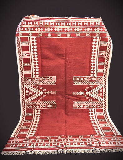 [inaara_sp00016] Arabesque Handwoven Dhurrie