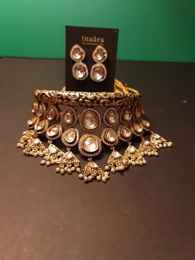 [inaara_sp00001] Shahrazad Moissanite Statement Choker Set