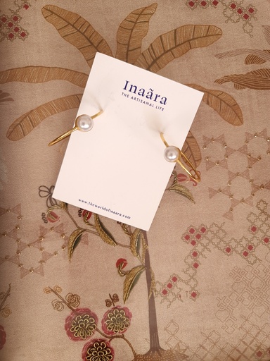 [inaara_sp00075] Baroque pearl hoops