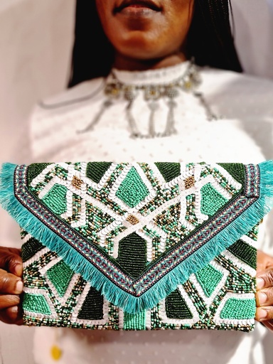 [inaara_sp00586] Seljuk Sequin Clutch
