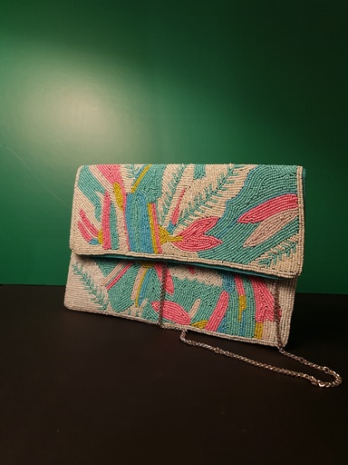 [inaara_sp00082] Beaded Clutch Bag