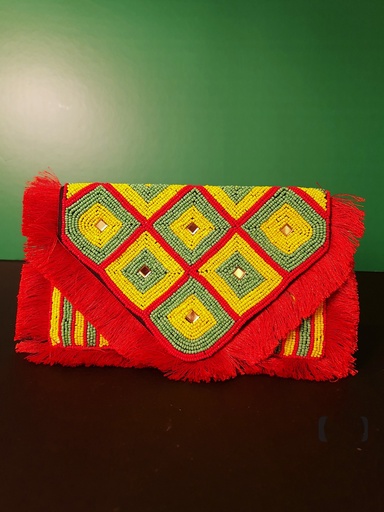 [inaara_sp00591] Sequin clutch bag