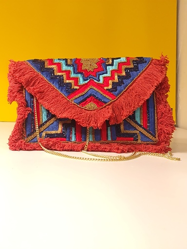[inaara_sp00026] Artsy Beadwork Clutch