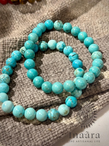 [inaara_sp00080] Bead Bracelets- Turquoise