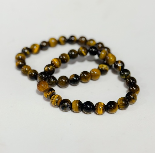 [inaara_sp00076] Bead Bracelet-Tiger Eye