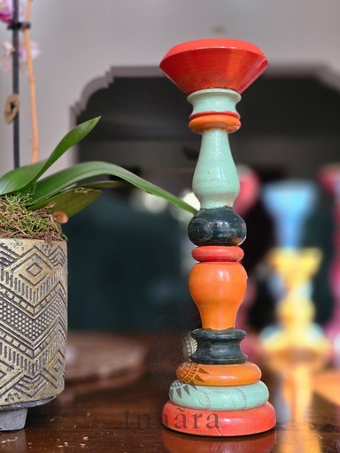 [inaara_sp00426] Naranga Rustic Candle Holder - Tall