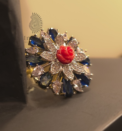 [inaara_sp00506] Raat Kali Finger Ring