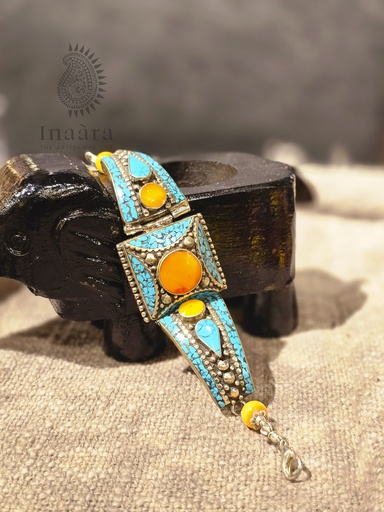[inaara_sp00124] Blue Skies - Himalayan Bracelet