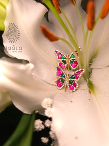 [inaara_sp00678] Titli Studs - Turquoise (copy)