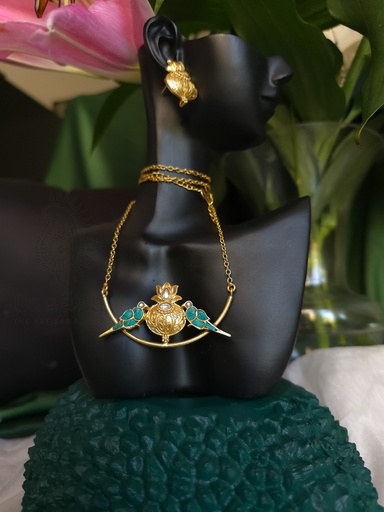 [inaara_sp00567] Rooh Turqouise Set