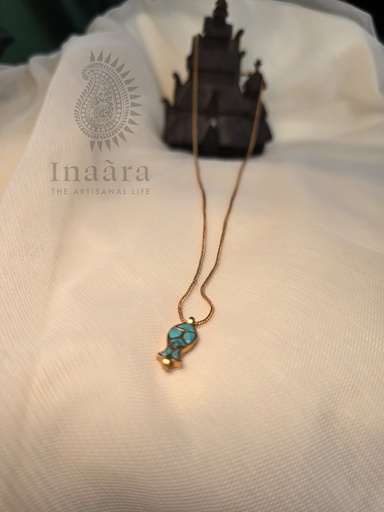 [inaara_sp00690] Turquoise Nemo Pendent