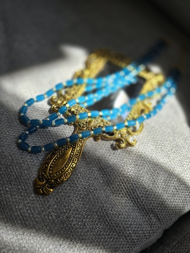 [inaara_sp00250] Glass Beads Necklace