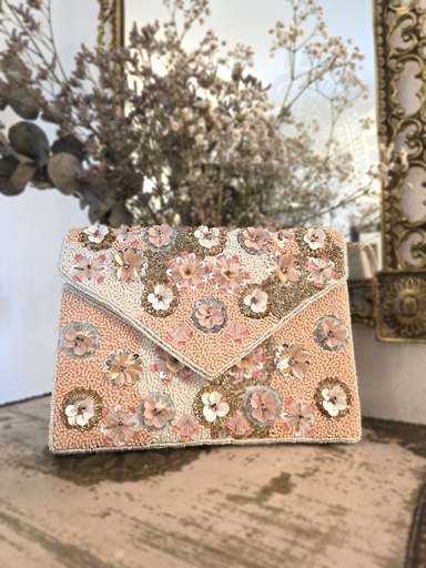 [inaara_sp00126] Blush Robin Evening Clutch Bag