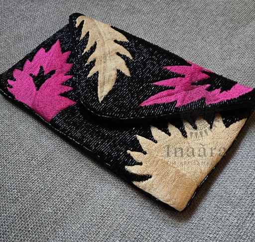[inaara_sp00113] Bling Pink Clutch Bag