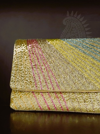 [inaara_sp00632] Sonpari Pastel Evening Clutch Bag