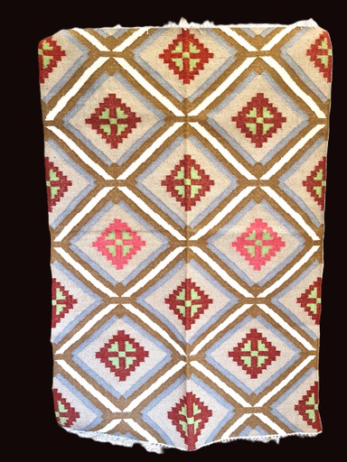 [inaara_sp00381] Malhaar Handwoven Rug - Slate