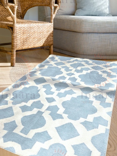 [inaara_sp00034] Badal Handwoven Dhurrie