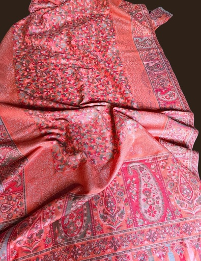 [inaara_sp00335] Vann Embroidered Shawl (Brown-Black) (copy)