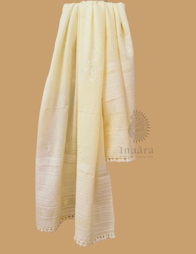 [inaara_sp00401] Mogra Kutchi Stole