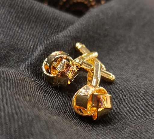 [inaara_sp00251] Gold Knot Cufflinks