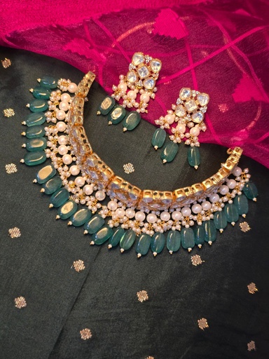 Zulekha Guluband Set - Green