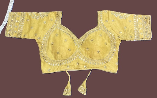 Katori Saree Blouse - Light Yellow