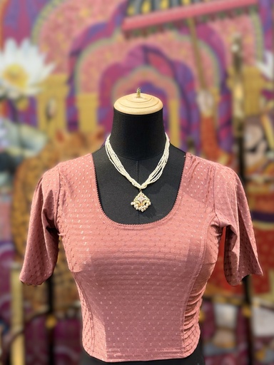 Stretchable Saree Blouse/ Dusky Rose