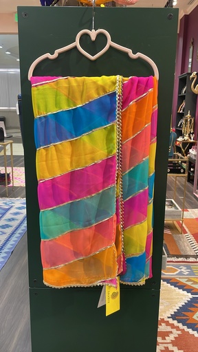 Multi-colored Georgette Dupatta