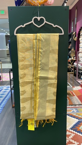 Banarasi Silk Dupatta- Yellow