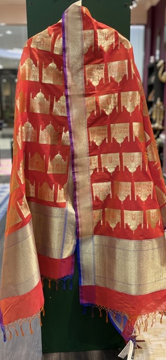 Banarasi Silk Taj Mahal Dupatta- Green (copy)