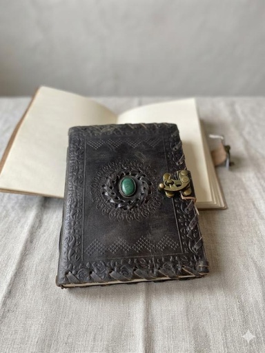 Tree free handmade paper-journal (green flower cover) (copy)