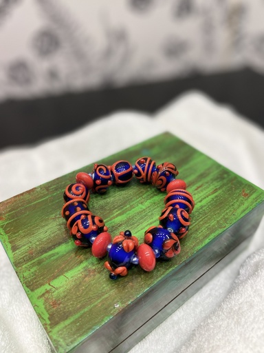 Glass Painted Bracelet