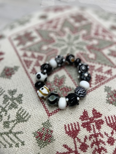 Glass Painted Bracelet